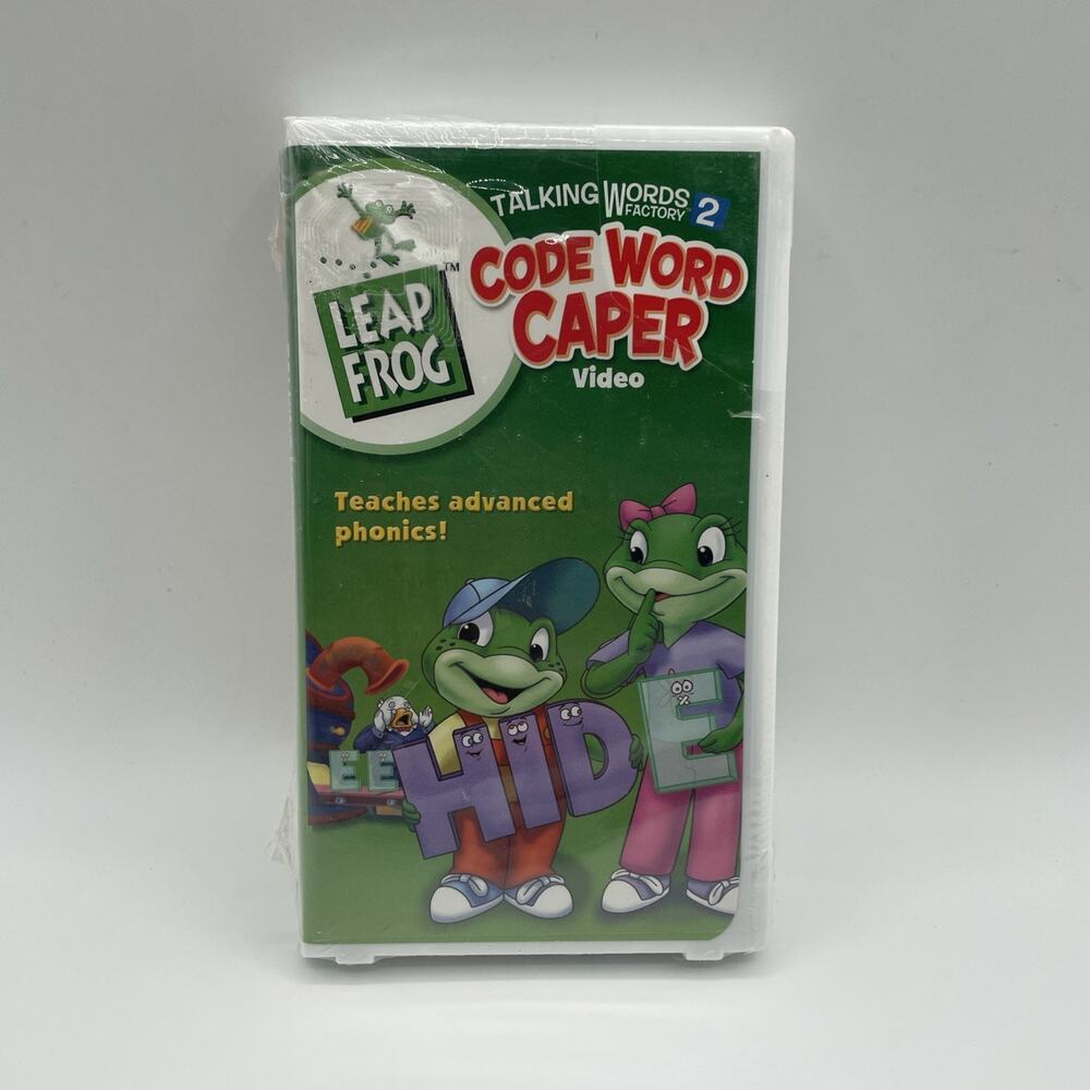 LeapFrog Talking Words Factory 2 VHS The Code Word Caper 2004